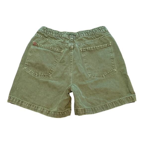 BDG Urban Outfitters Poppy Overdyed Denim Drawstring Short in green size large - Picture 9 of 12